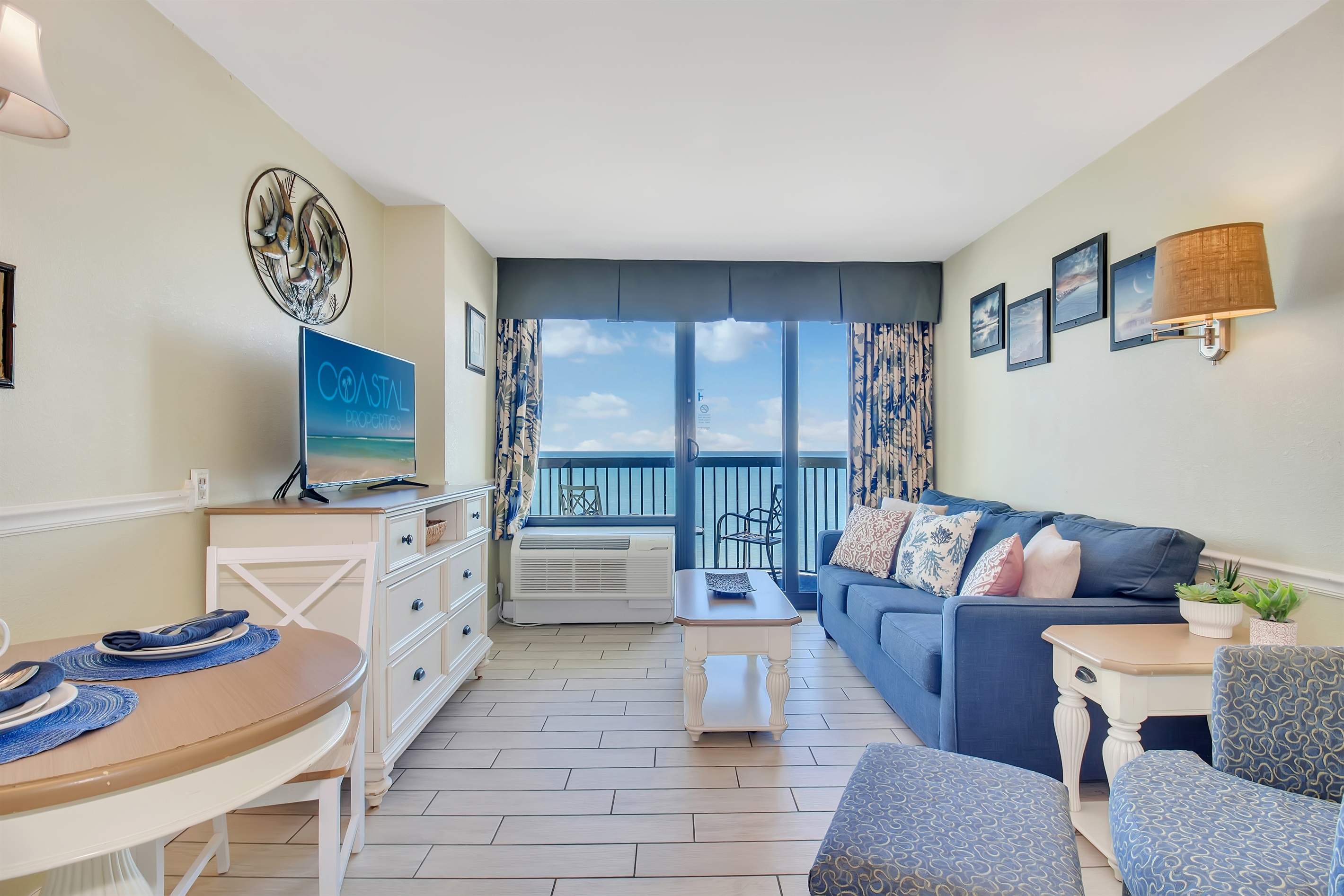 Stylish and comfortable living room designed for relaxation