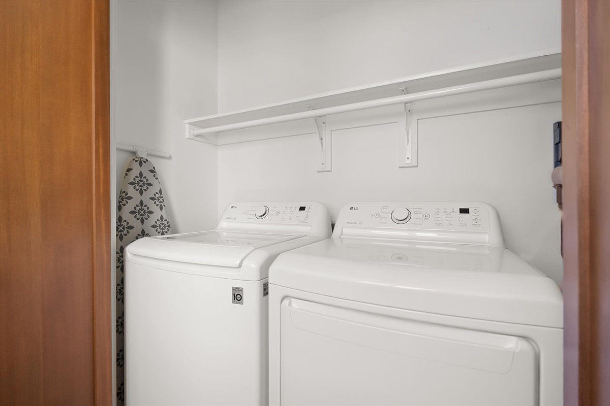 Laundry with soap provided