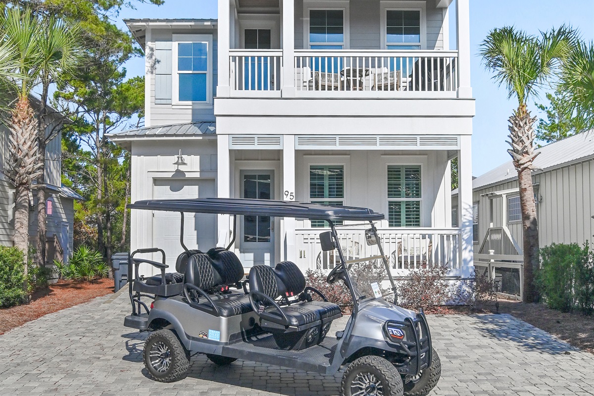 6-Seater Golf Cart included