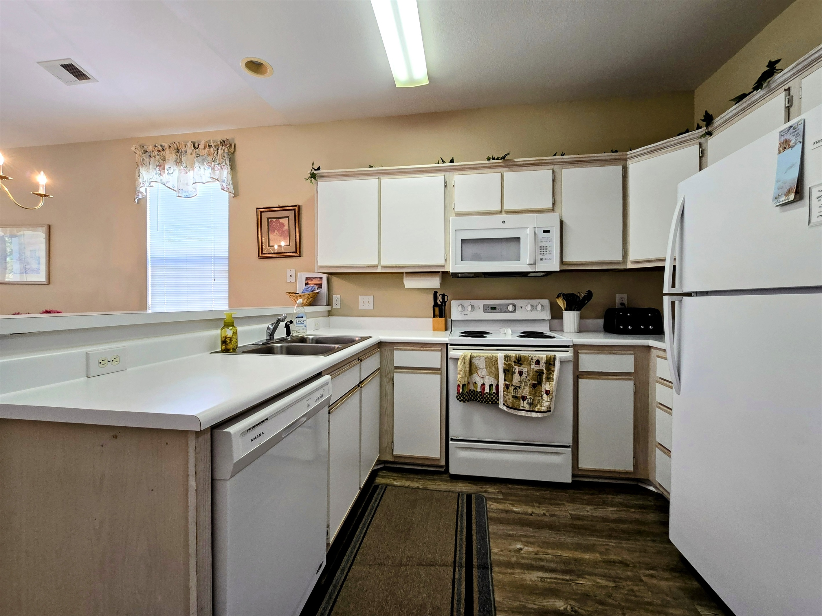 Essential Appliances and Plenty of Cabinet Space