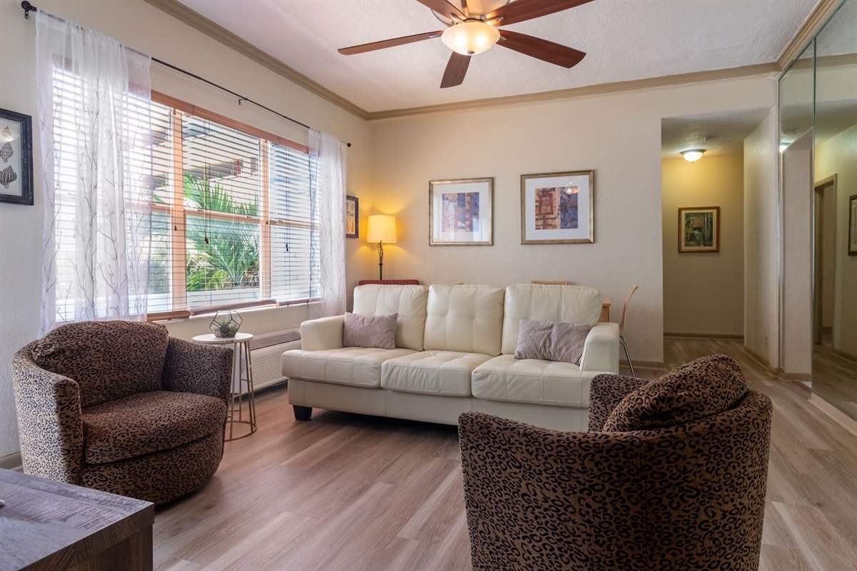 Bright Living space for you to relax
