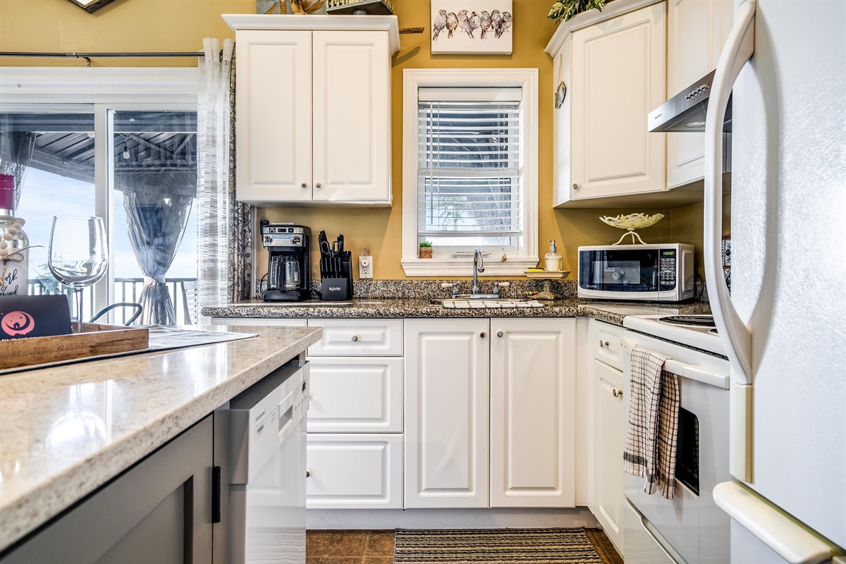 Kitchen with white accents