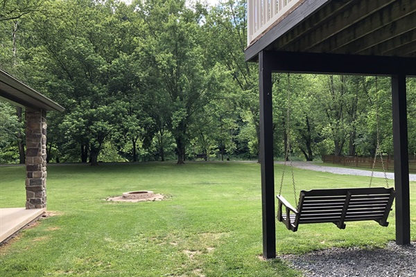 large front yard (photo taken before fence was installed)