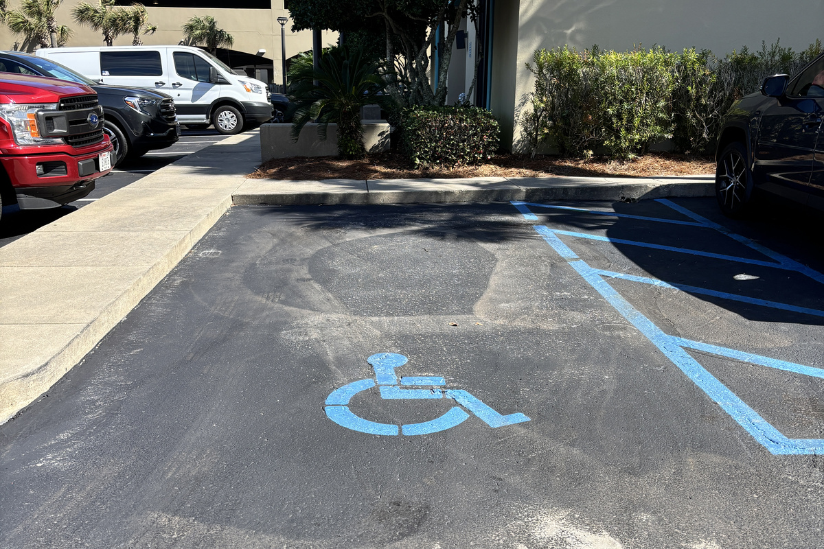 Accessible Parking Spots Available