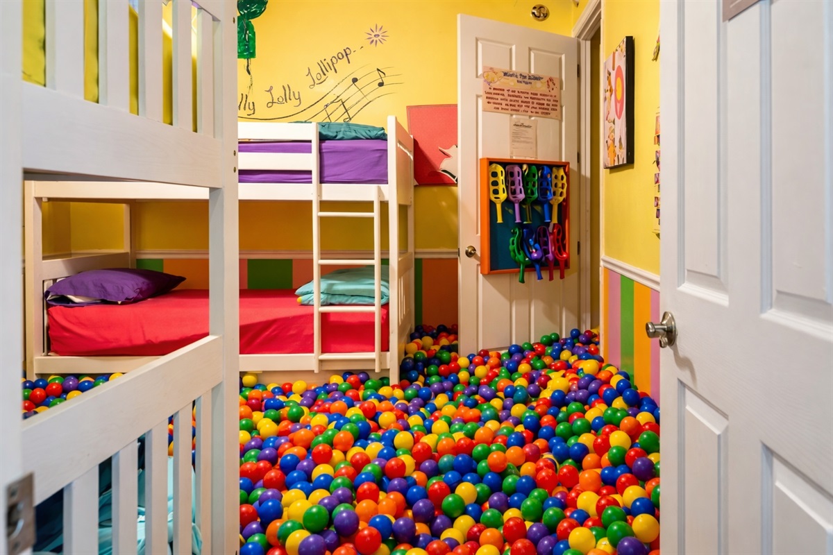 Ball pit bunk room