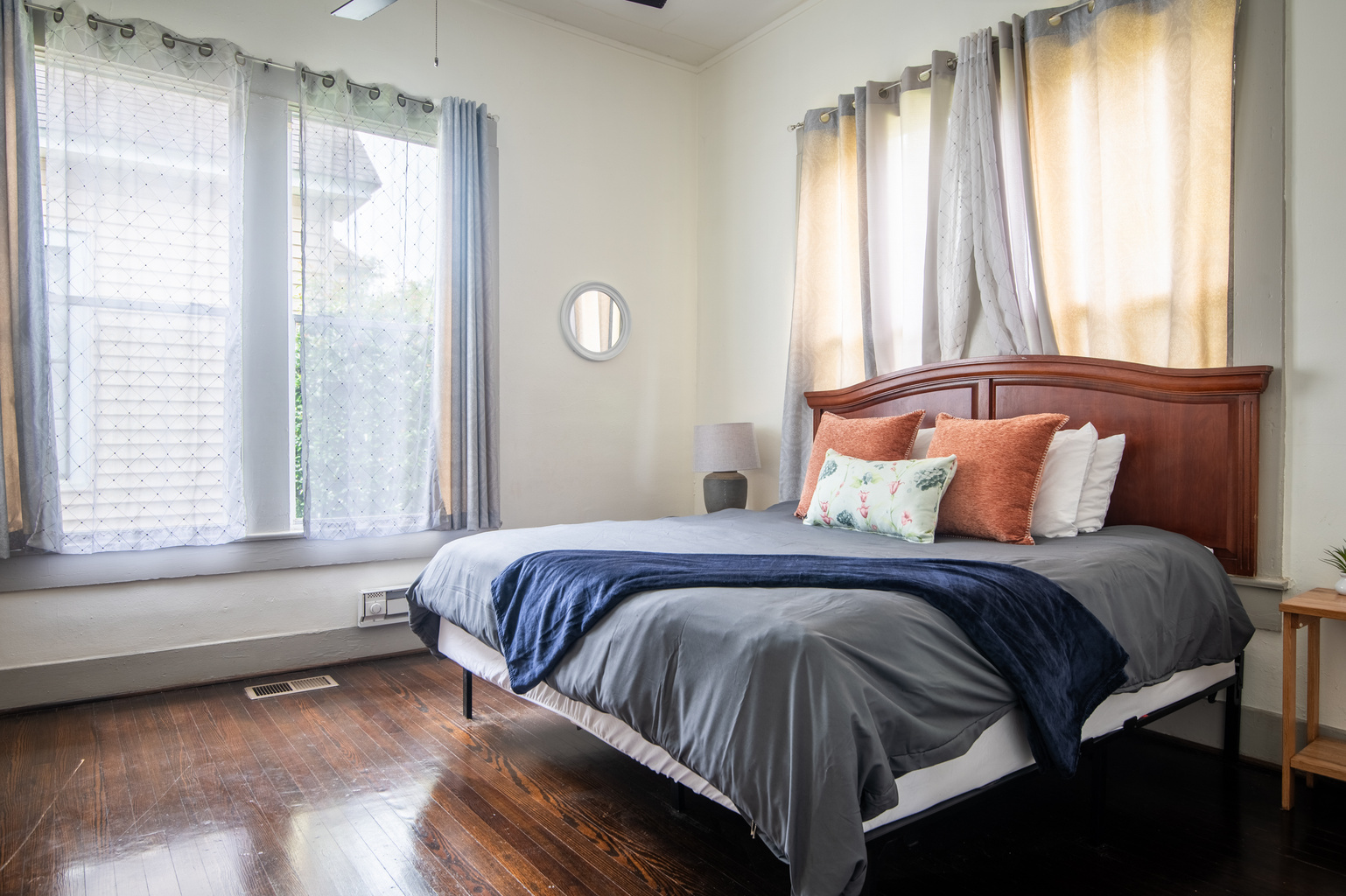 Stretch out in the king bed and enjoy a little extra room to relax. Whether you're catching up on sleep or enjoying a slow morning, this bedroom makes it easy to unwind.