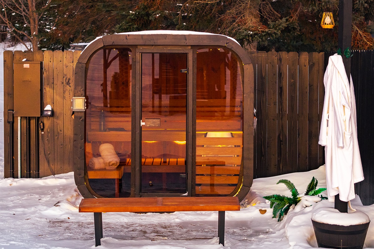 Perfect time for a sauna!