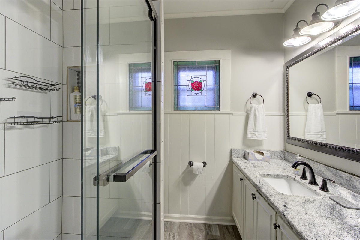 Full Bathroom with walk-in shower