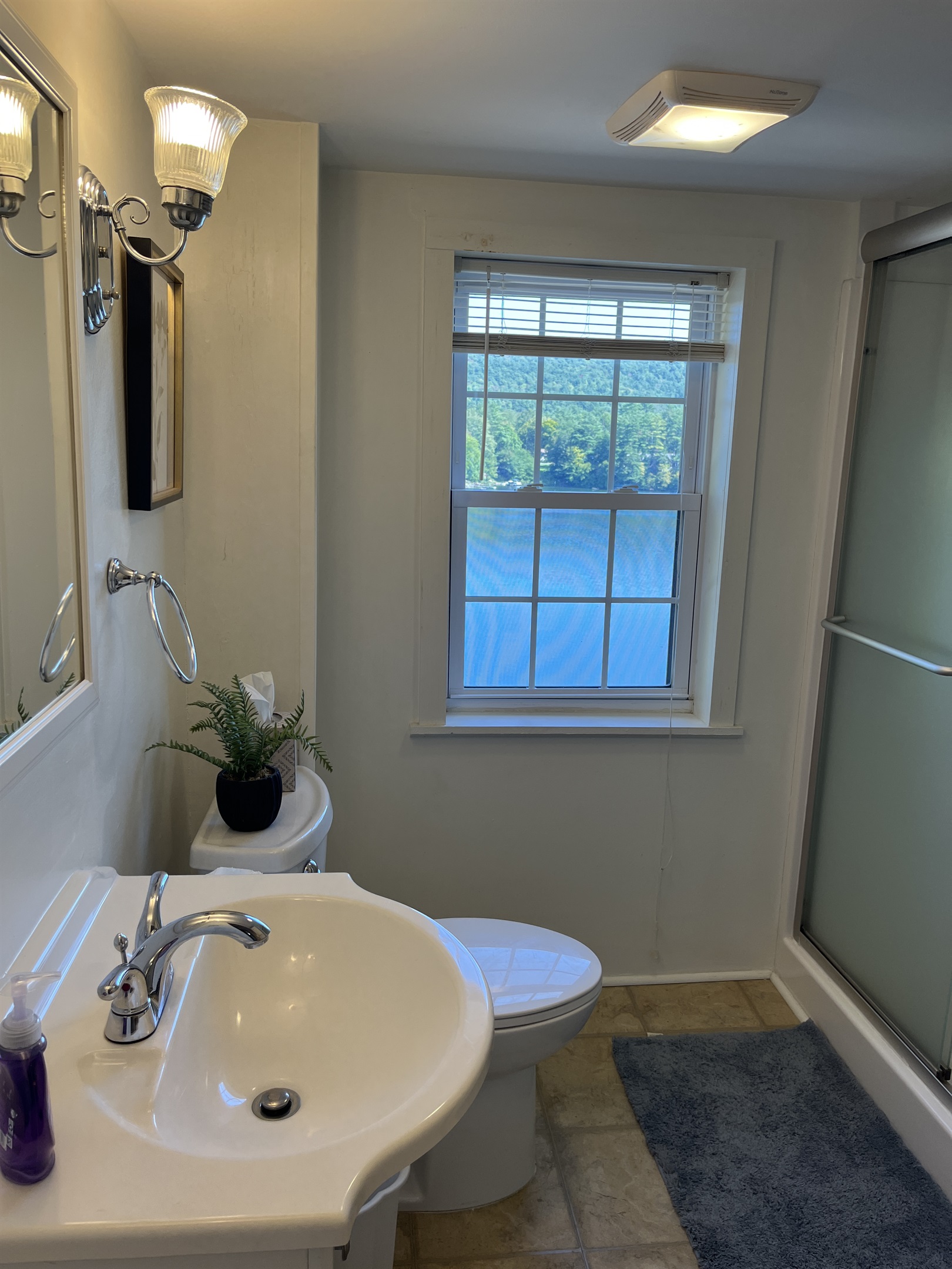 2nd floor bathroom with views too