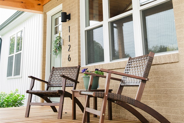 Relax on the front porch