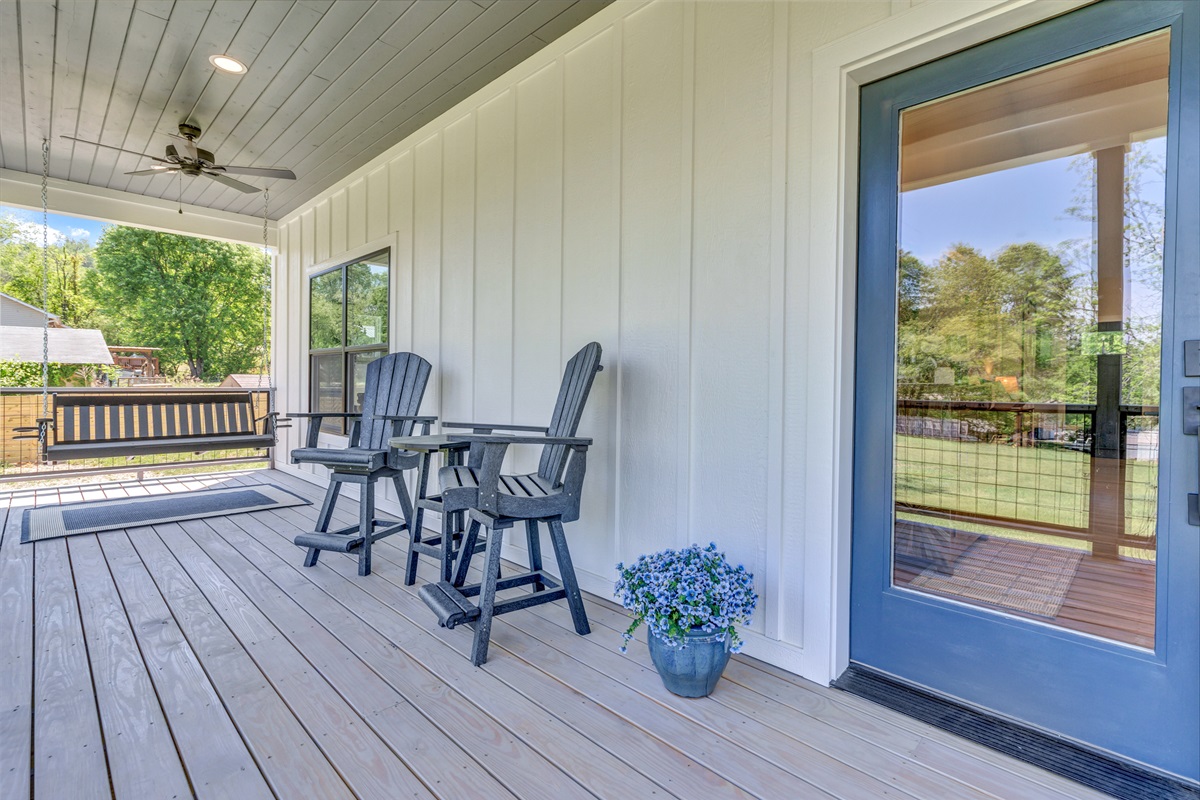 Back Porch seating