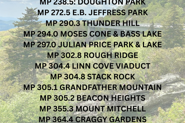 Some Nearby Amazing View Points on the Blue Ridge Parkway! Come stay @ WishYouWereHere7Devils for your Leaf Peeping late September to mid October!