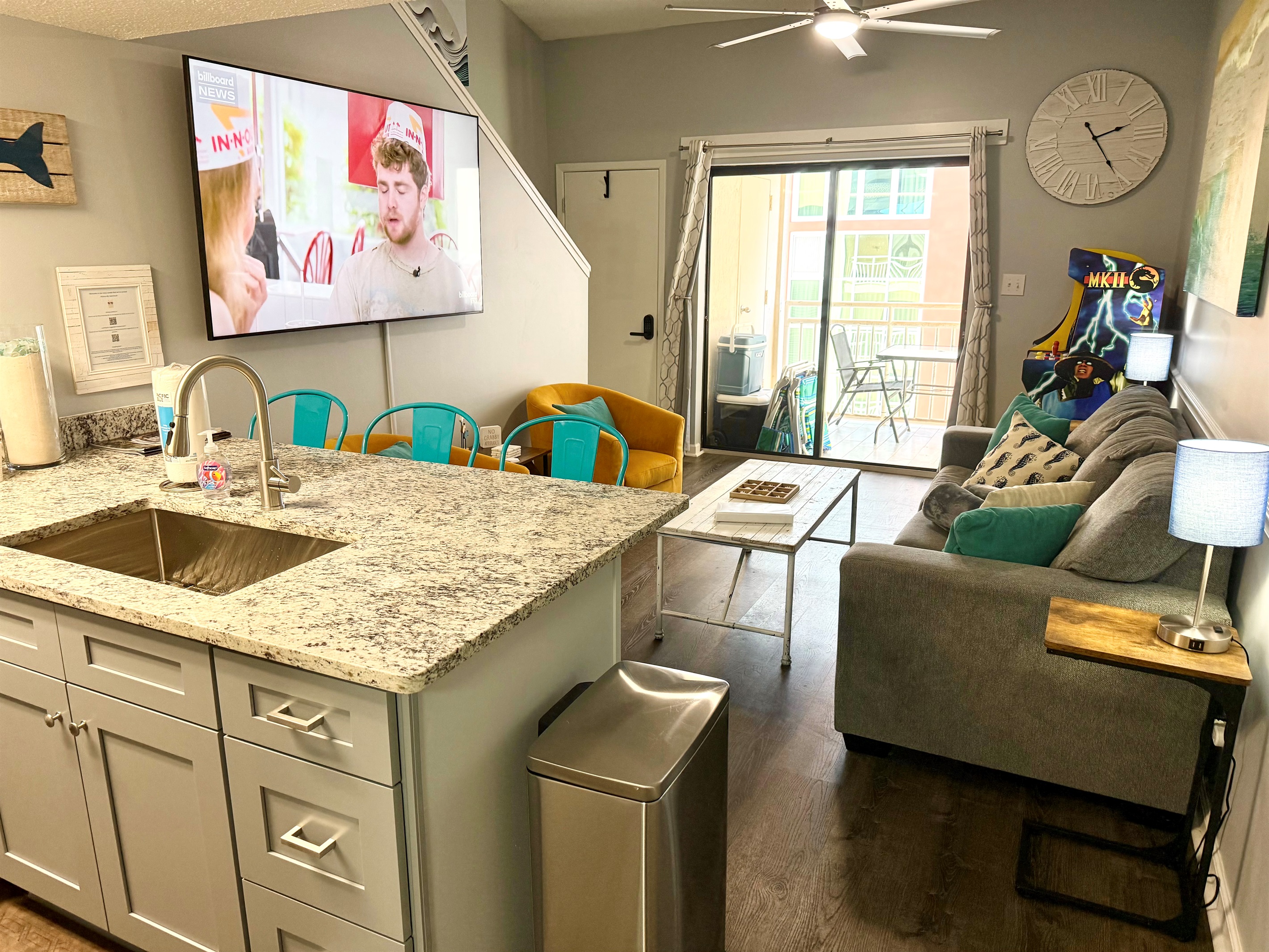 Kitchen and Living Room