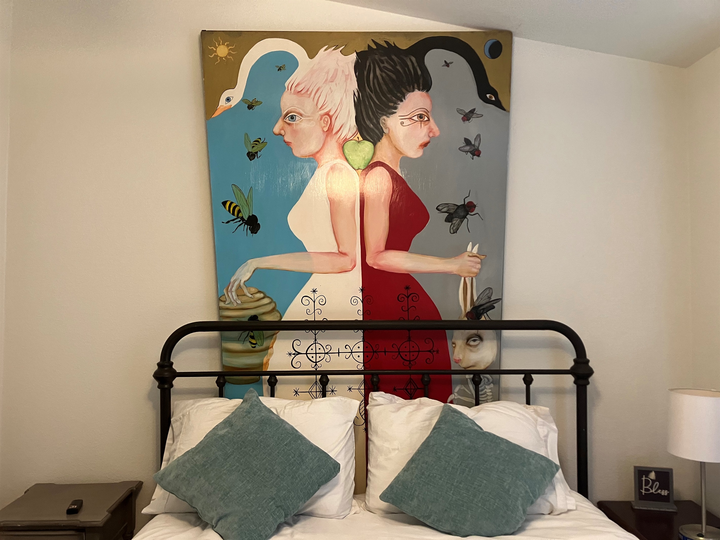 Two Sisters -- art is all around