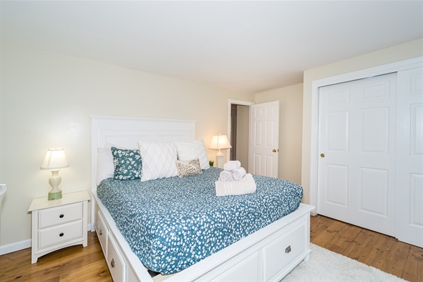 Another queen bedroom for added comfort.