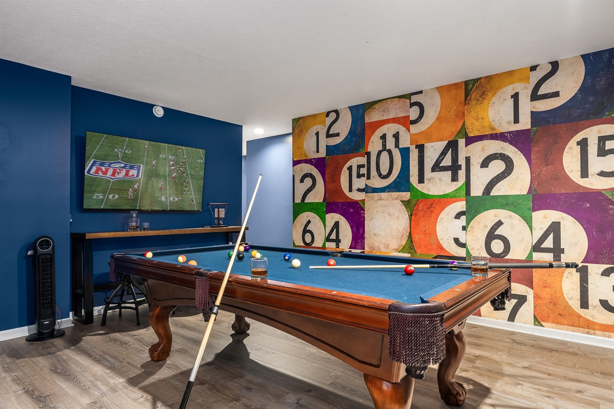 Game nights that actually keep everyone off their phones. Pool, big-screen sports, and space to play all night.