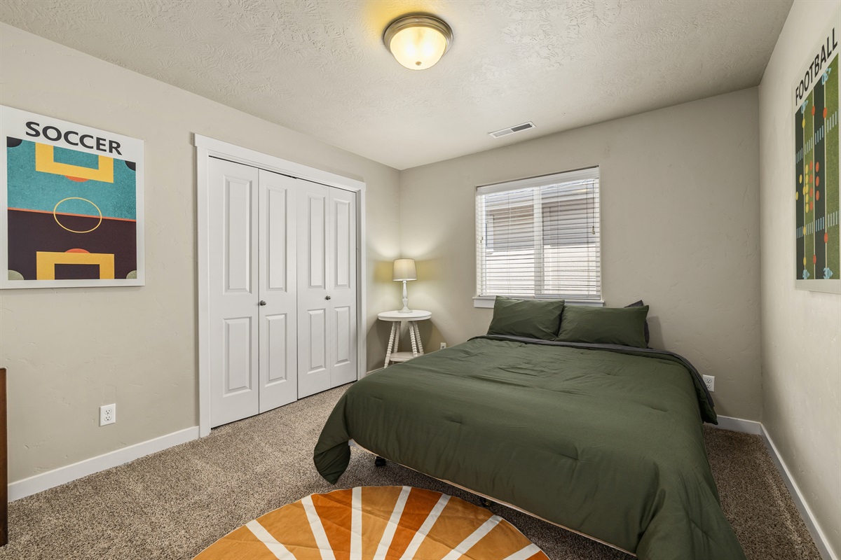 Home #2 Bedroom #2 with queen bed!