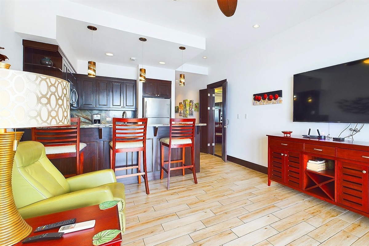 Living room with TV