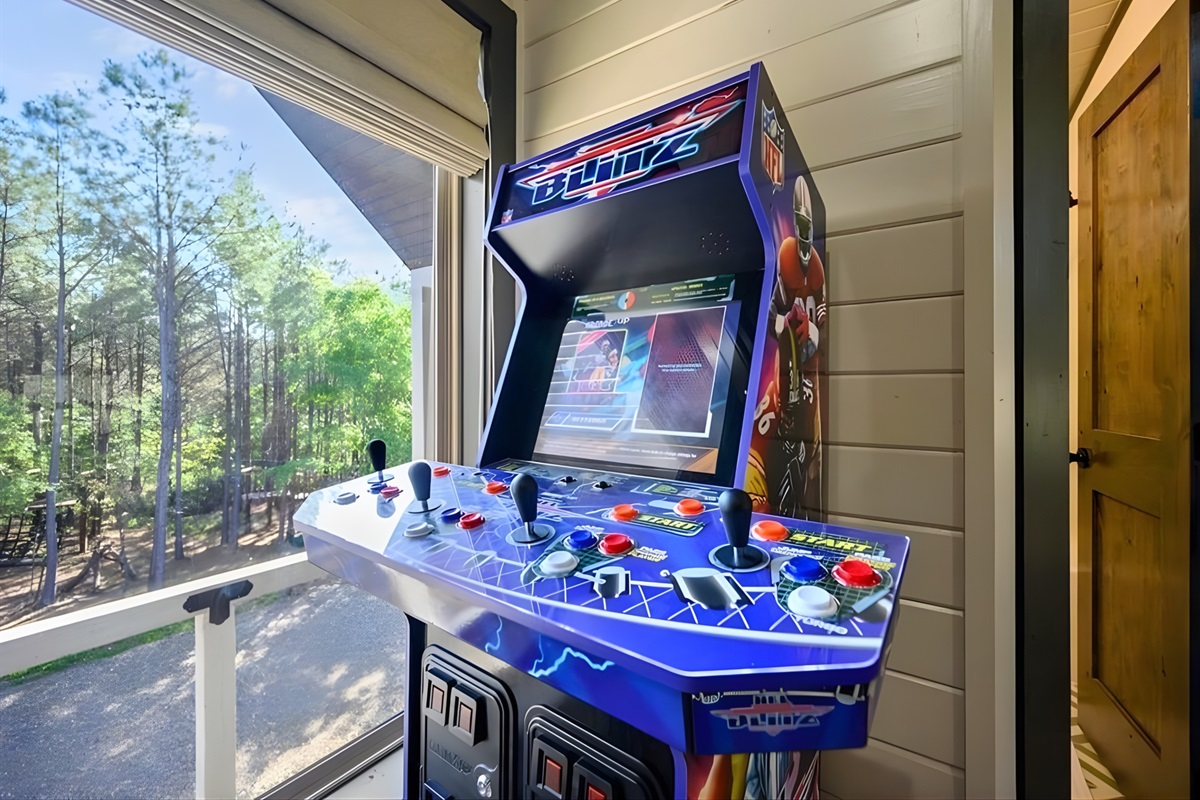 Game nights get even better with the arcade machine adding a fun, nostalgic touch for all ages.