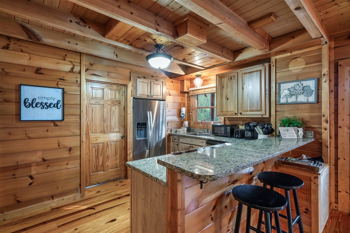 Comfortable dining space for home-cooked meals