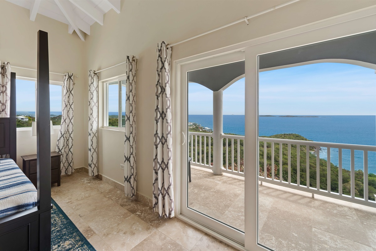 Enjoy direct balcony access right from your bedroom for morning fresh air.