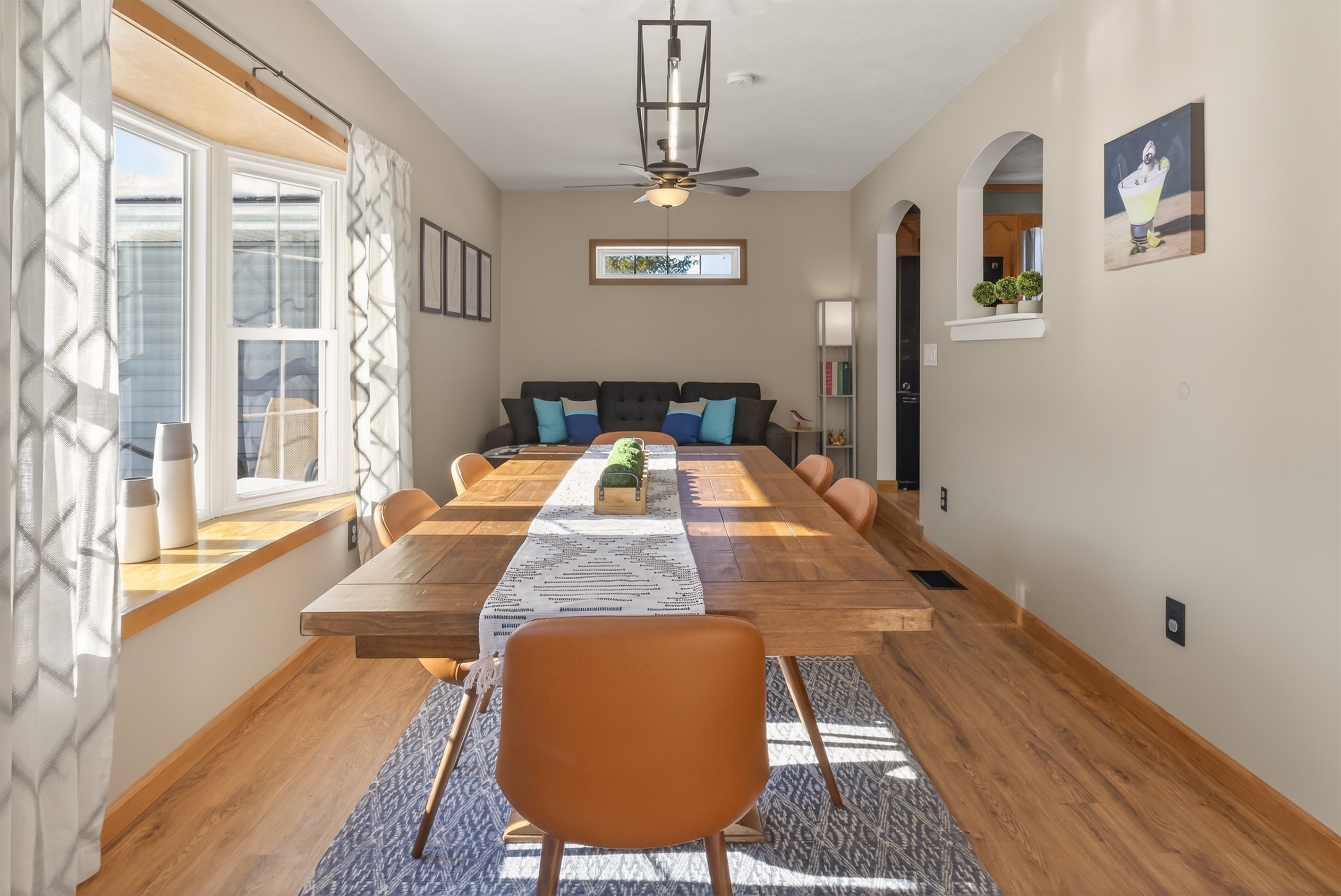 Entry into dining room and additional sitting area
