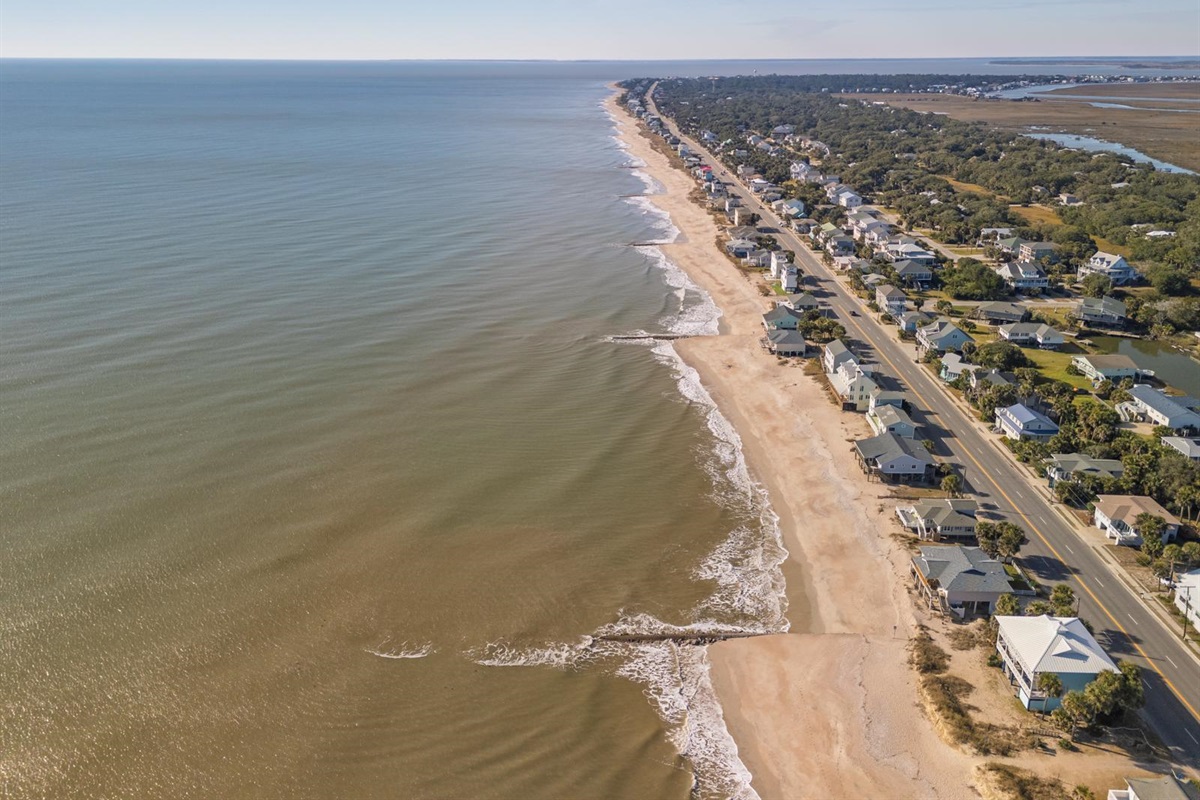 Looking Down the Beach