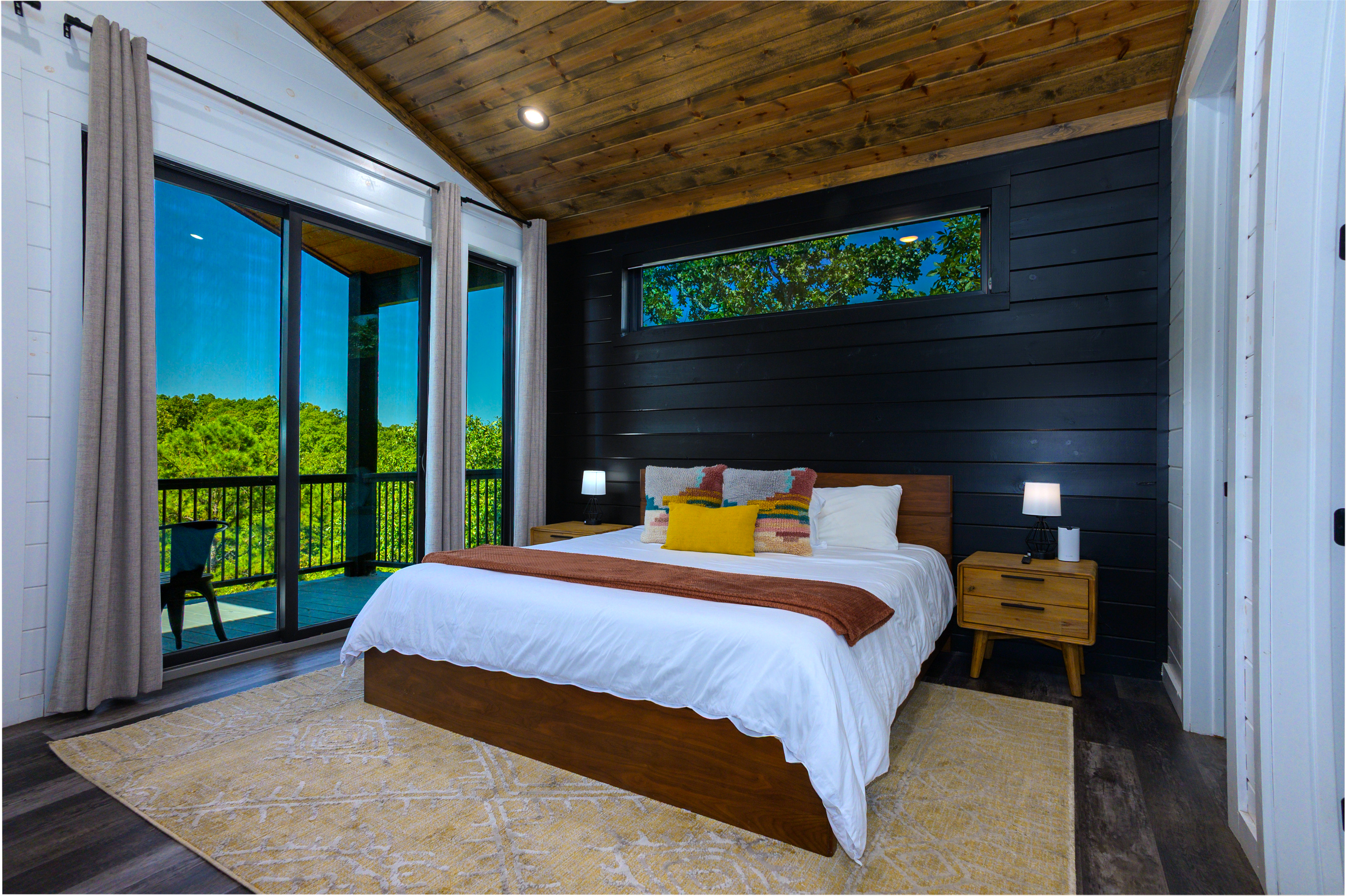 Wake up to breathtaking panoramic views from the patio off the bedroom upstairs!