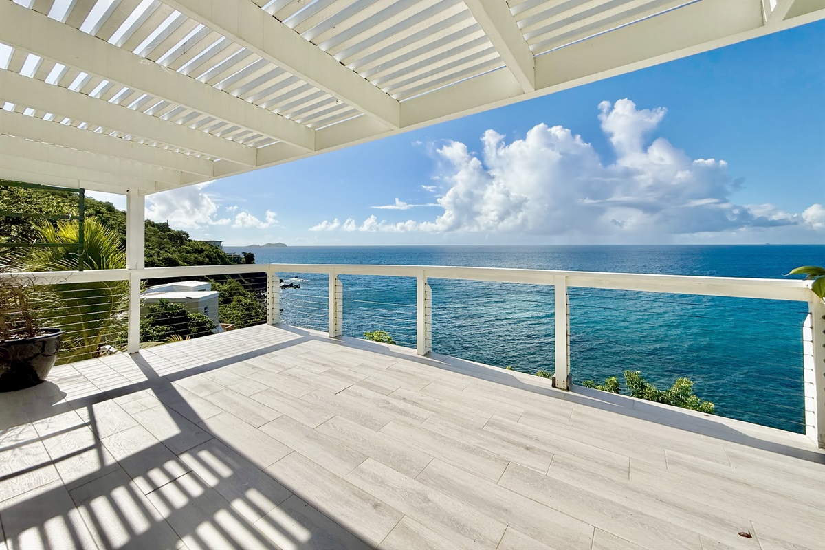 Slide open the door and breathe in the salty air.