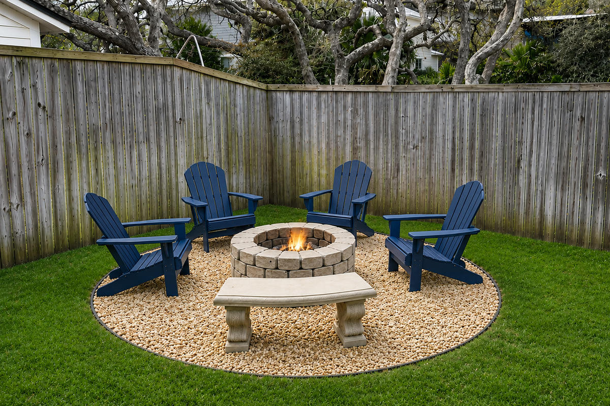 Wood burning firepit 