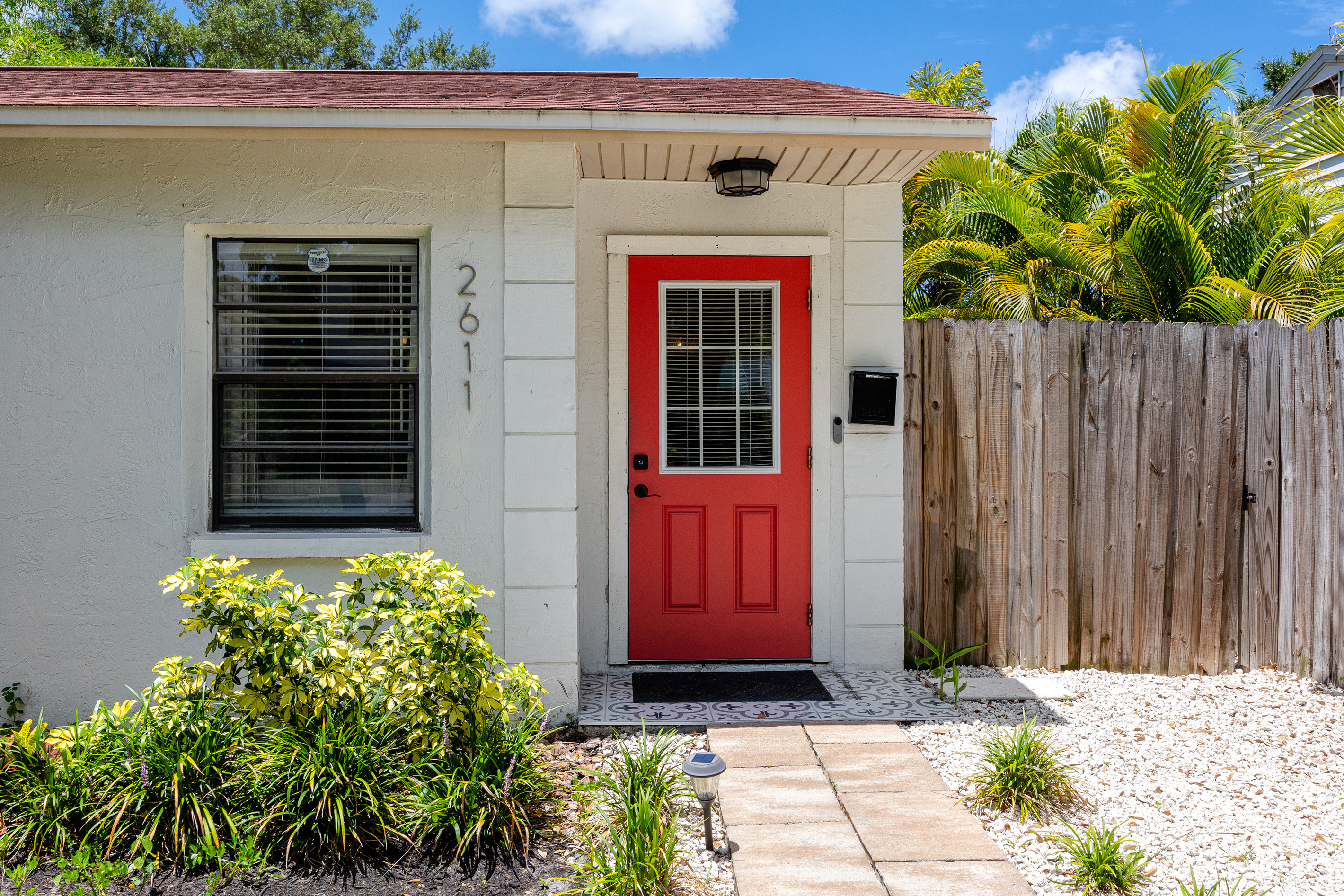 Entrance to the home