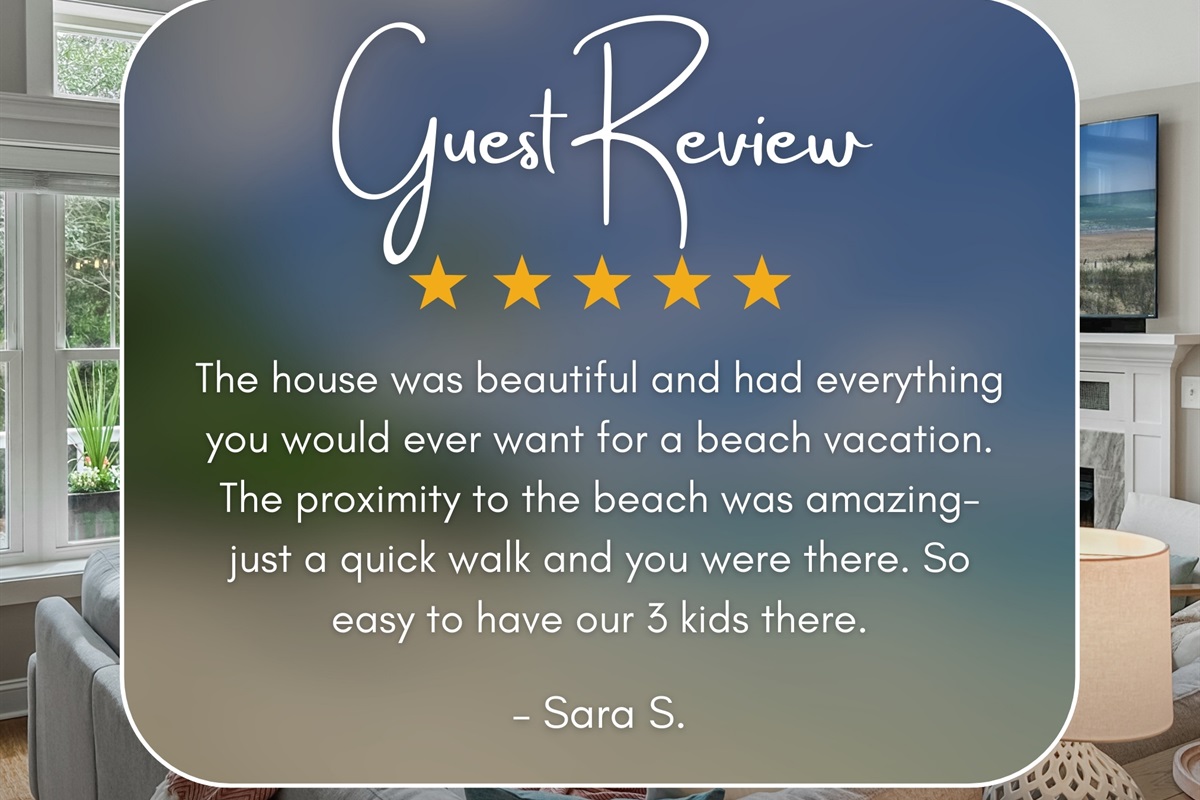 It's our mission to make every guest's experience wonderful!