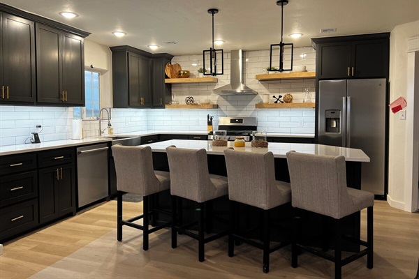 Well stocked modern Kitchen