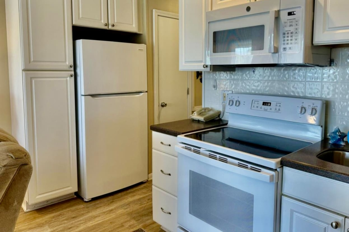 Kitchen with full-size appliances