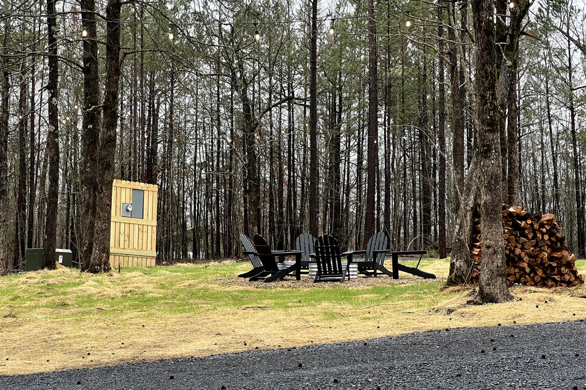 Fire pit and seating