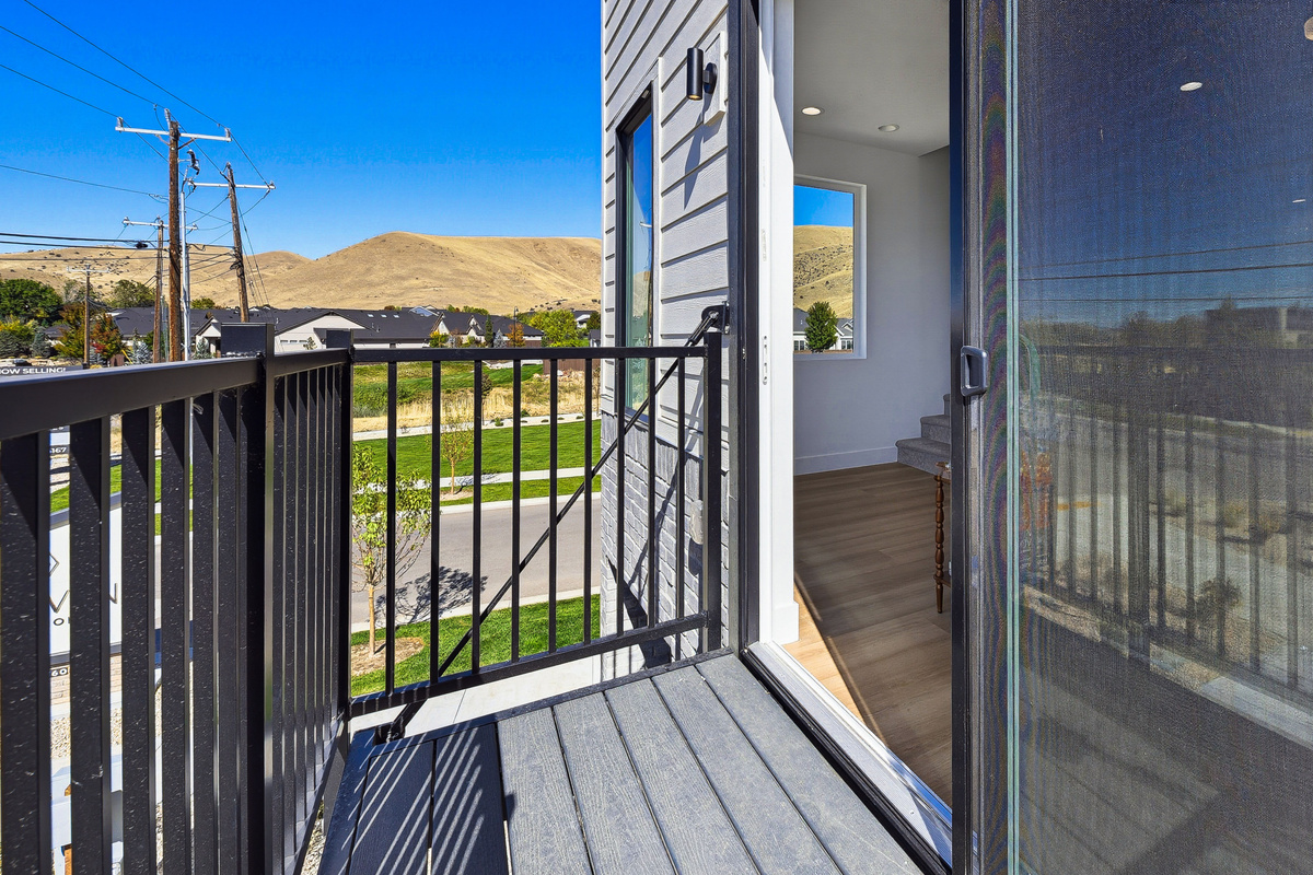 Balcony off of living room