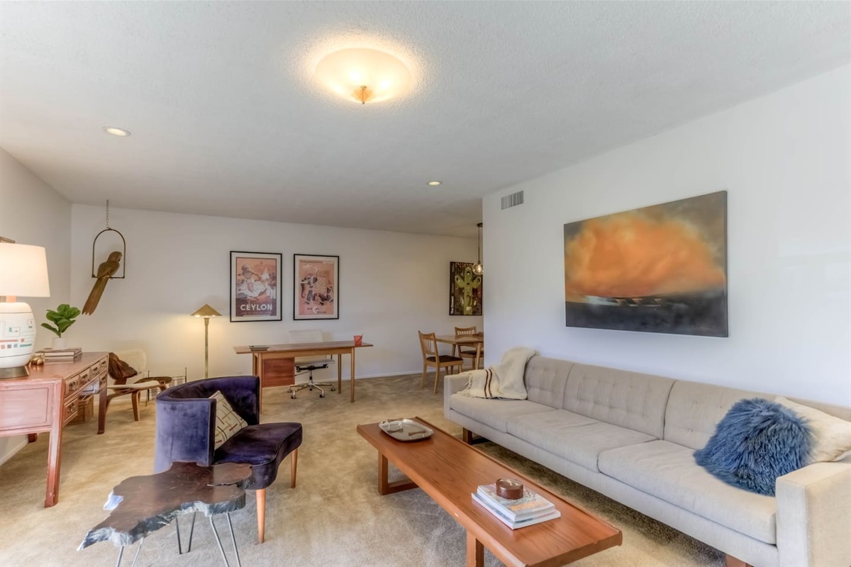 Tasteful furnishing and art