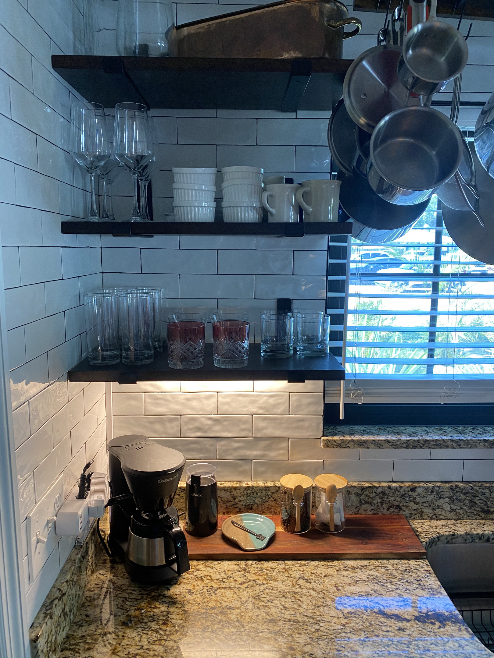 Coffee maker with coffee and tea to get you started