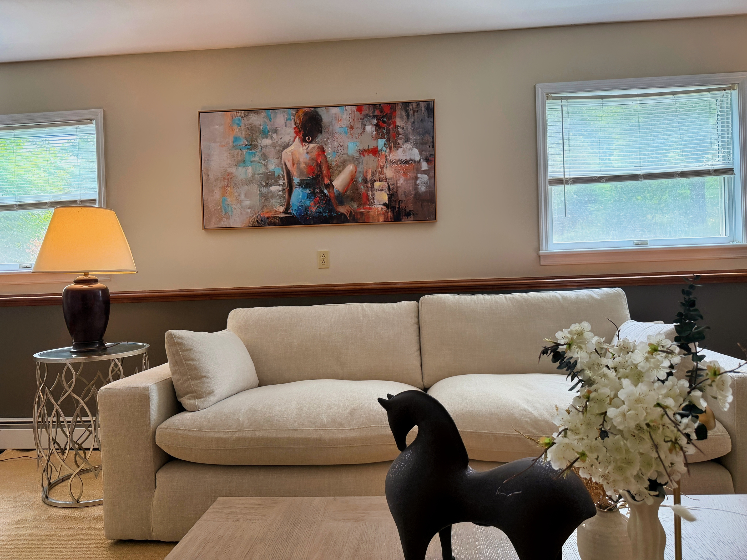 Lower level living room