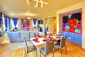 Bright Dining Area Right Beside the Spacious Living Room
