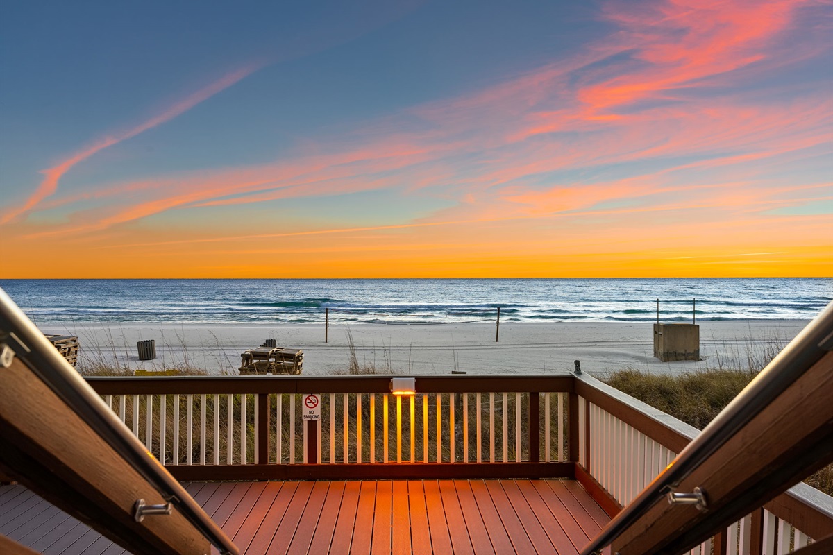 Coastal breeze is just steps from the beach