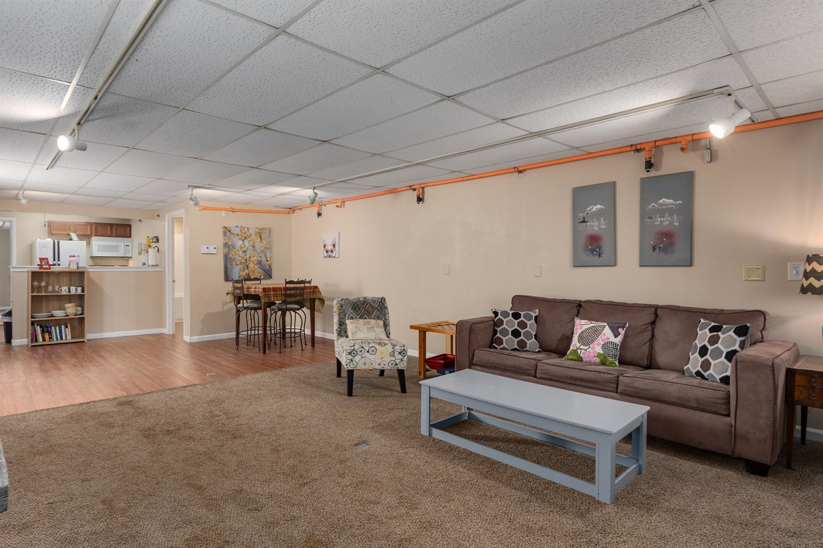 Mist is a spacious one bedroom with large living and dining areas.