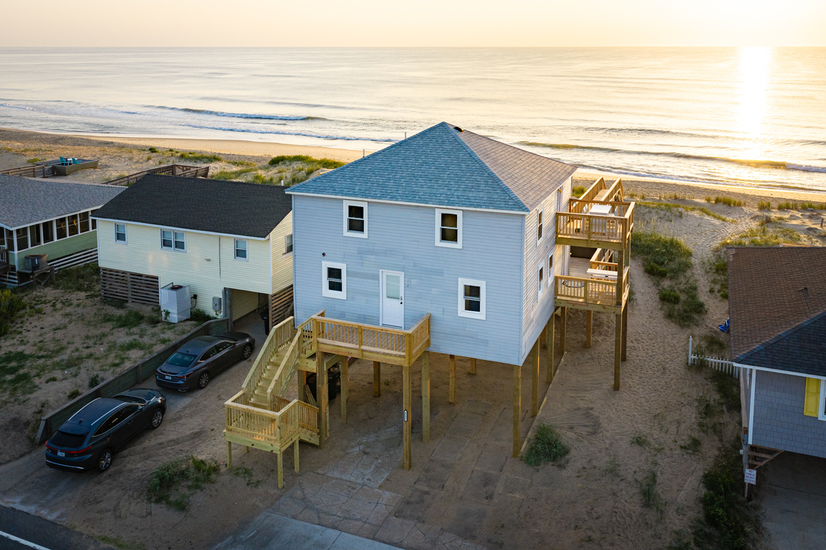 Aerial View from West towards Ocean