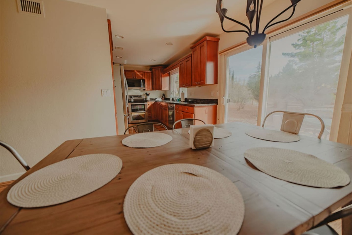 Thoughtfully styled dining space for relaxed, at-home meals