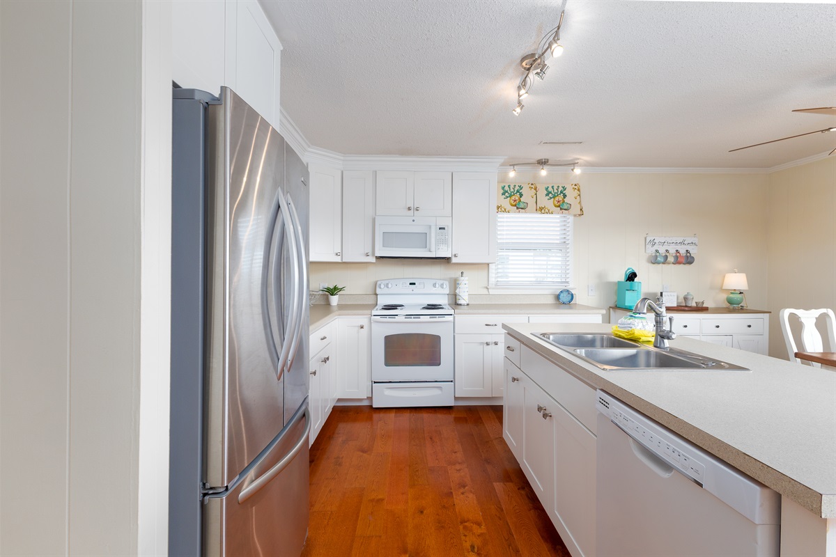 A well equipped kitchen