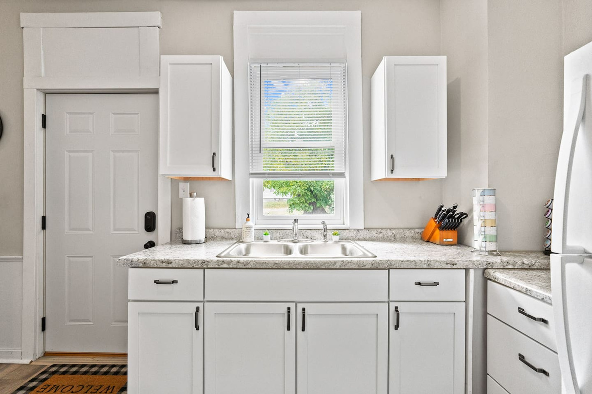 Sleek kitchenette designed for convenience.