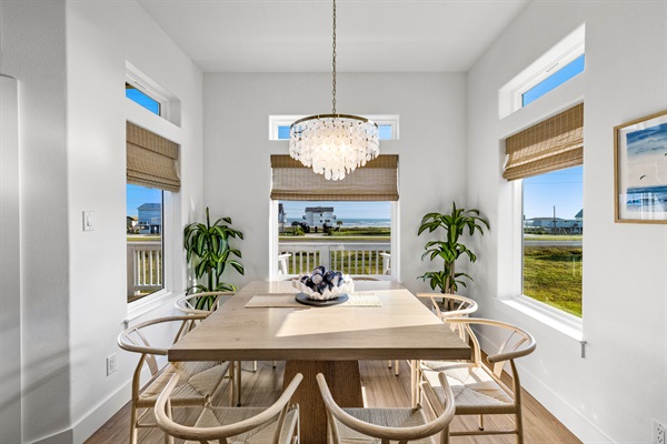 Enjoy delicious meals with a beautiful view.