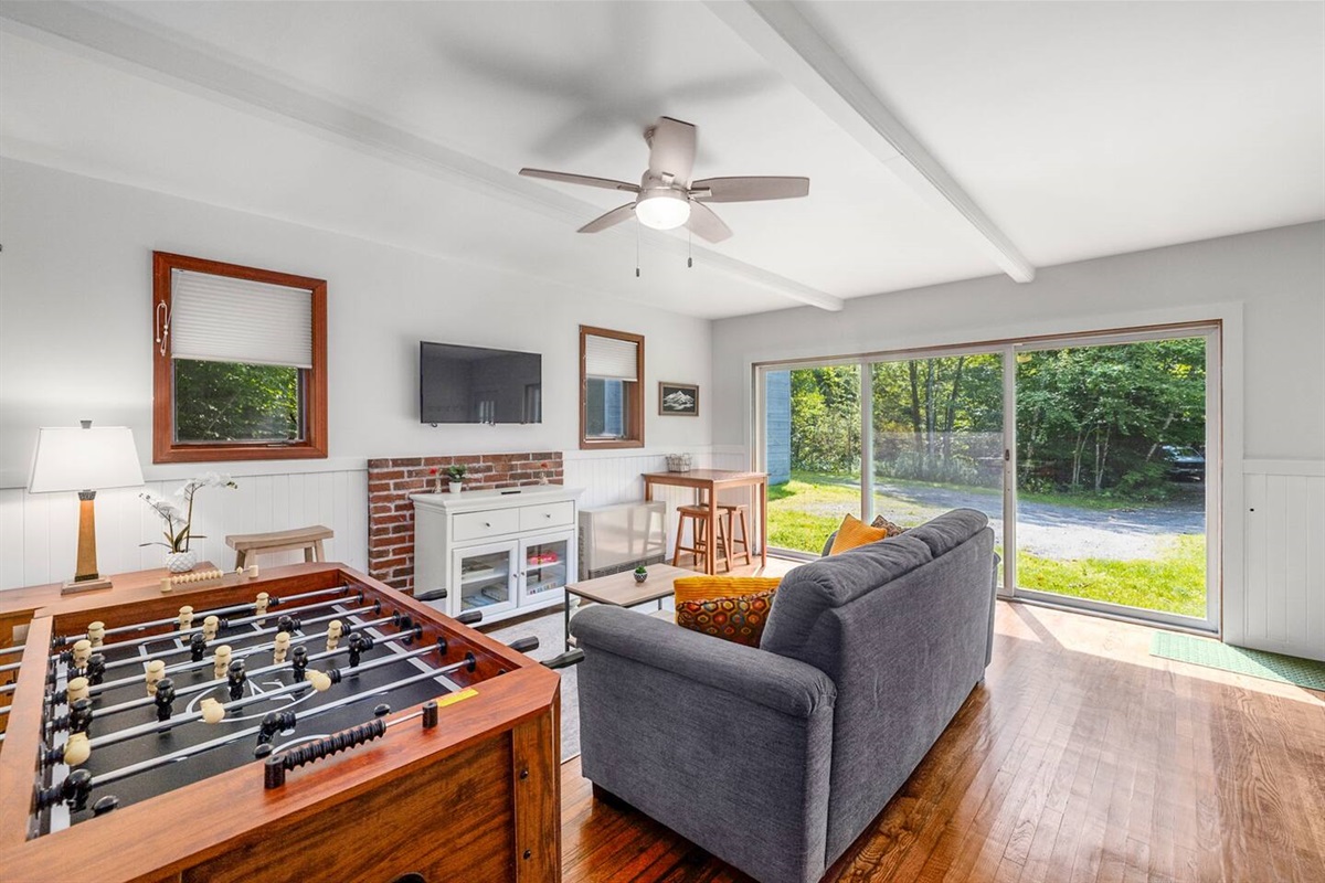 Living Room #2 with Foosball Table and TV