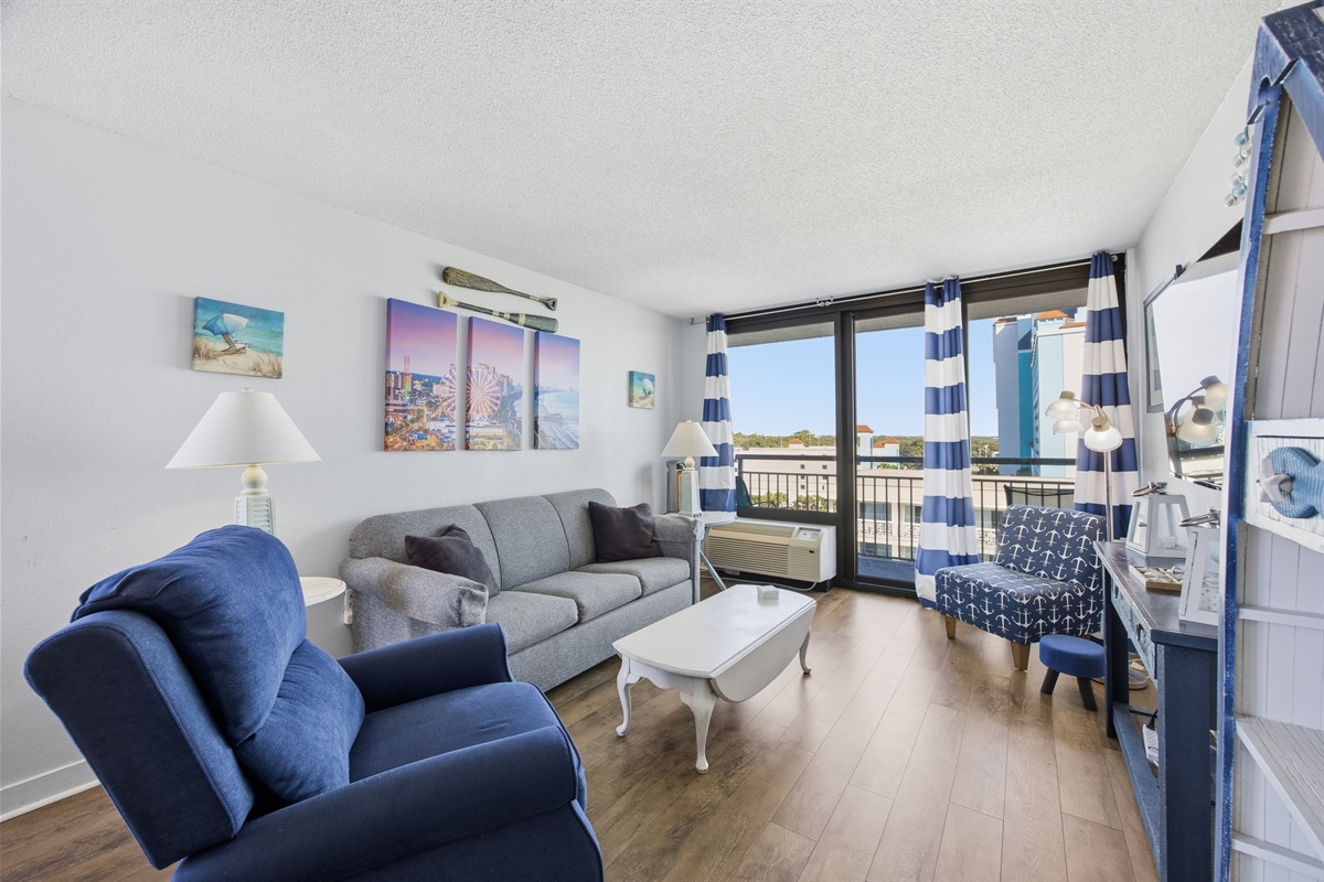 Relax and unwind in the spacious living area