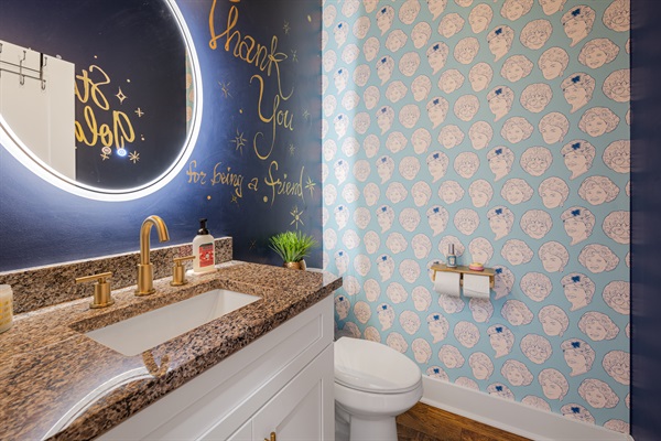 Half Bath downstairs on Main level